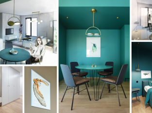 Ateliér archicraft navrhl byt, kde barvy definují jednotlivé místnosti