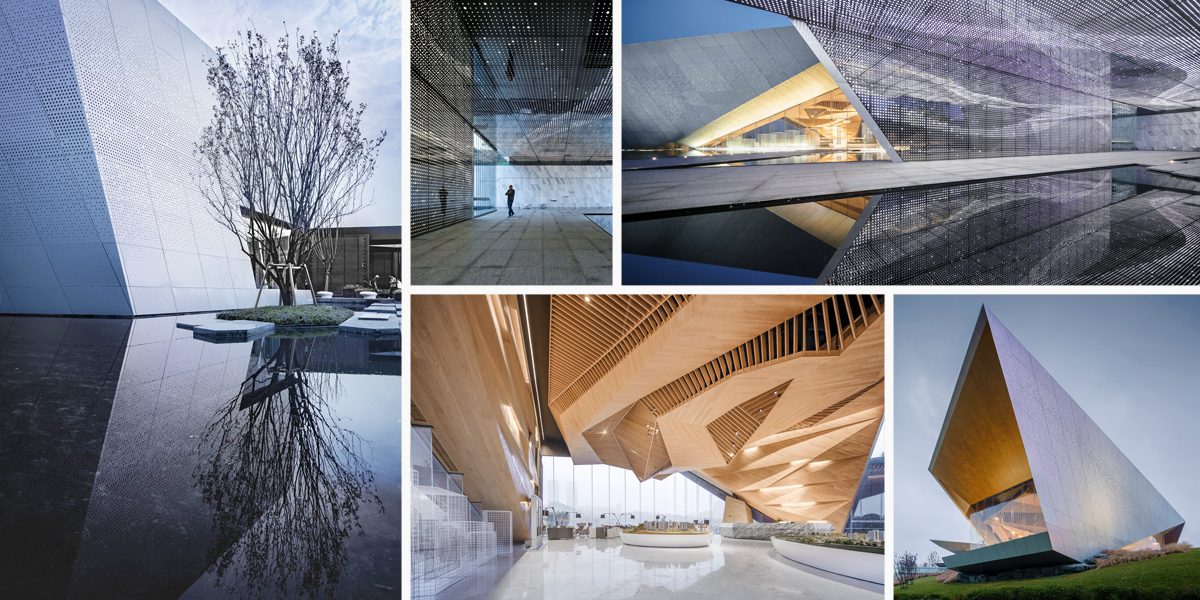 Čínská výstavní síň LongFor ukazuje architekturu budoucnosti