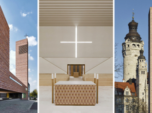 Kostel sv. Trojice v Lipsku čerpá z krásy místního kamene