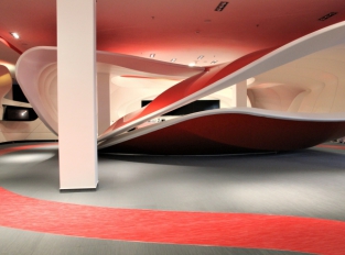 Podlaha z tkaného PVC ve Vodafone