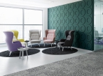 Designový zátěžový koberec RugXstyle Aarhus Kombinace kusových koberců a kobercových čtverců vhodných do kanceláře.
