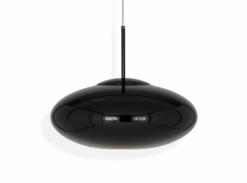 Copper Wide Pendant Black