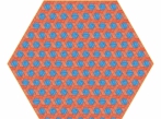 Hexagon Carpet Hexagon Carpet - červenomodrý
