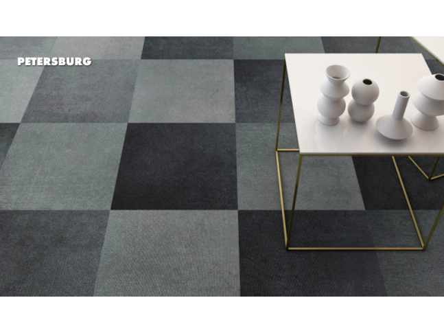 Koberce Freestile - Petersburg Kobercové čtverce s inovativním designem Petersburg od Object Carpet.