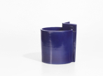 Keramická váza Blocks malá Vase Small O Shape Blue II