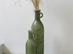 LOOOOX váza zelené matné sklo s uchy L VZ-0170-0171-TI