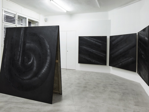 Drdova Gallery Daniel Vlček
bbb666, 2015
modelling paste, pigment, oil on canvas
190 x 175 cm
installation view, After the End of Art (with Levi van Veluw) Drdova Gallery